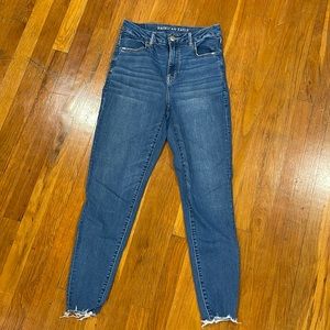 Women’s American Eagle curvy high-rise jeggings, size 8